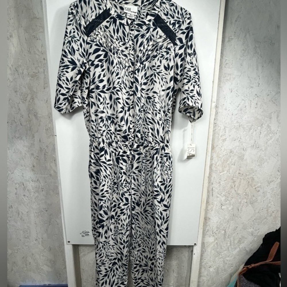 Isani for‎ target leaf print jumpsuit